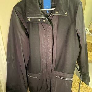 Escada Sport Black Utility Jacket Women’s Size 40 (US 10-12) Zip or Snap Closure